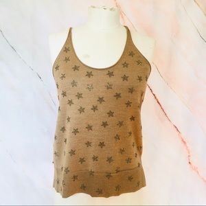 NWT ZADIG & VOLTAIRE KNIT TANK RHINESTONE STARS S